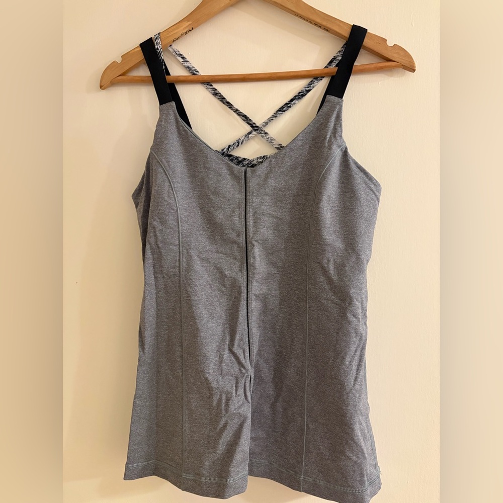 Lululemon Athletica Gray Camisole with Strappy Back